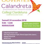 Portes ouvertes au collège Clar de Luna samedi 24 novembre 2018 !